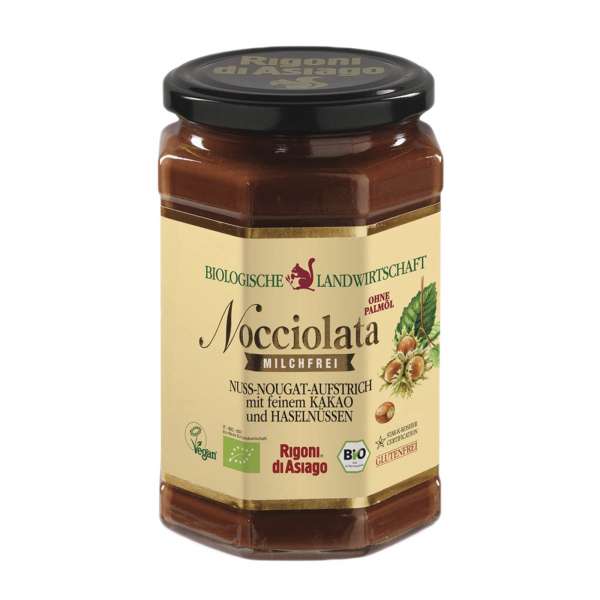 Crema de avellanas y cacao bio Nocciolata sin leche Crema de avellanas y cacao bio Nocciolata sin leche