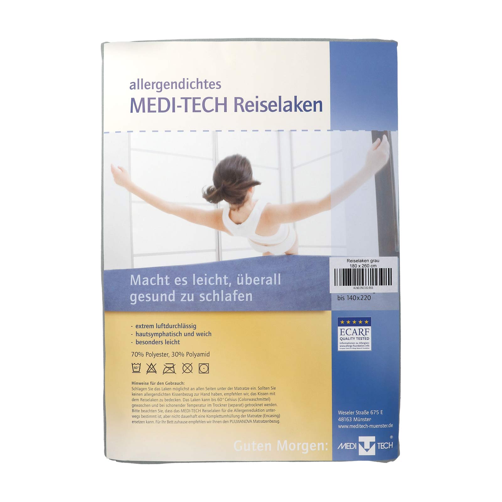 Funda Antiácaros Para Edredón PharmaHousse - Protección Sanitaria, Lavable A 60°C, Garantía 10 Años, Hecha En Francia