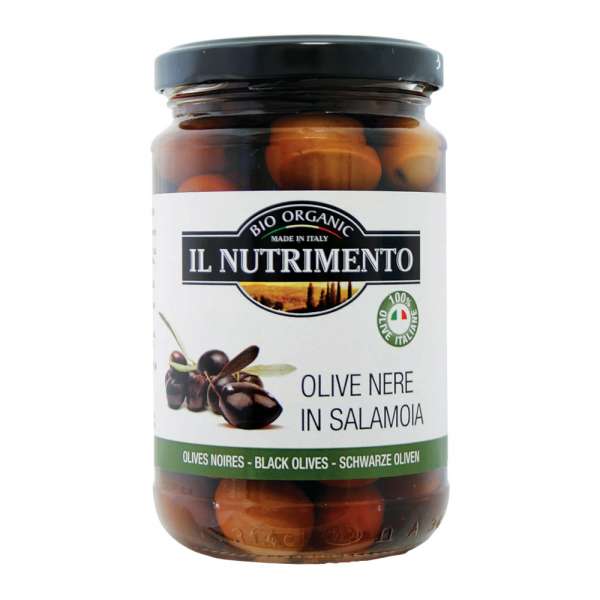 Olivas negras bio en salmuera Olivas negras bio en salmuera