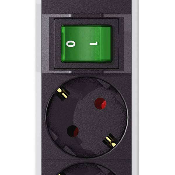 Regleta blindada antirradiación de 9 tomas