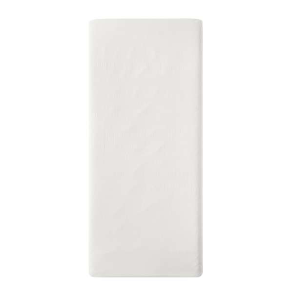 Sábana bajera satinada de algodón ecológico menta/blanco Sábana bajera satinada de algodón ecológico menta/blanco