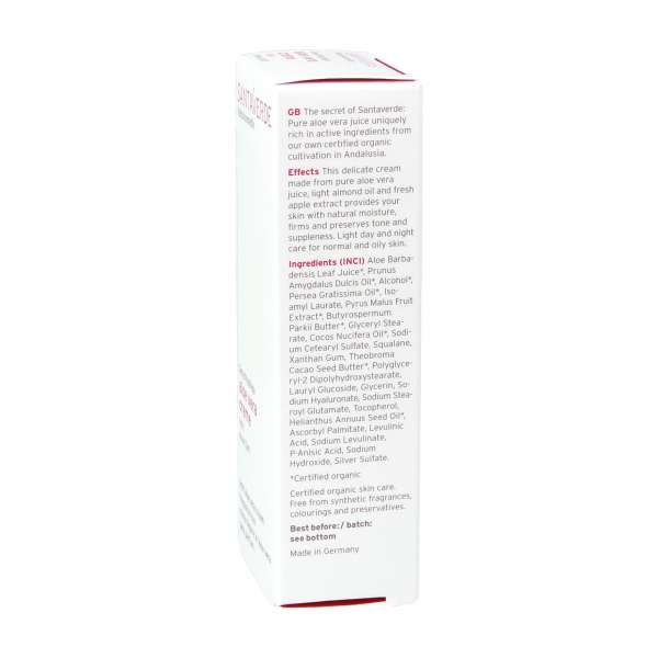 Emulsión ligera de aloe vera