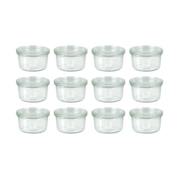 Tarro de vidrio con tapa 165 ml (pack de 6) Tarro de vidrio con tapa 165 ml (pack de 6)