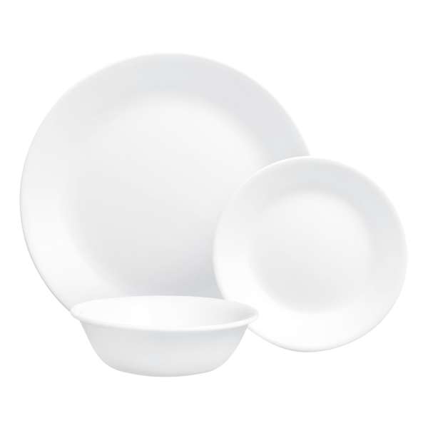 Vajilla de vidrio de 12 piezas Corelle